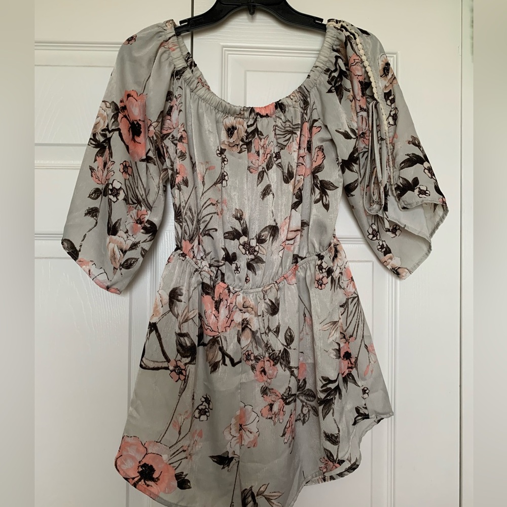 Audrey 3+1 satin romper